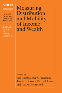 Cover image: Measuring Distribution and Mobility of Income and Wealth 9780226816036