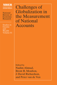 Omslagafbeelding: Challenges of Globalization in the Measurement of National Accounts 9780226825892