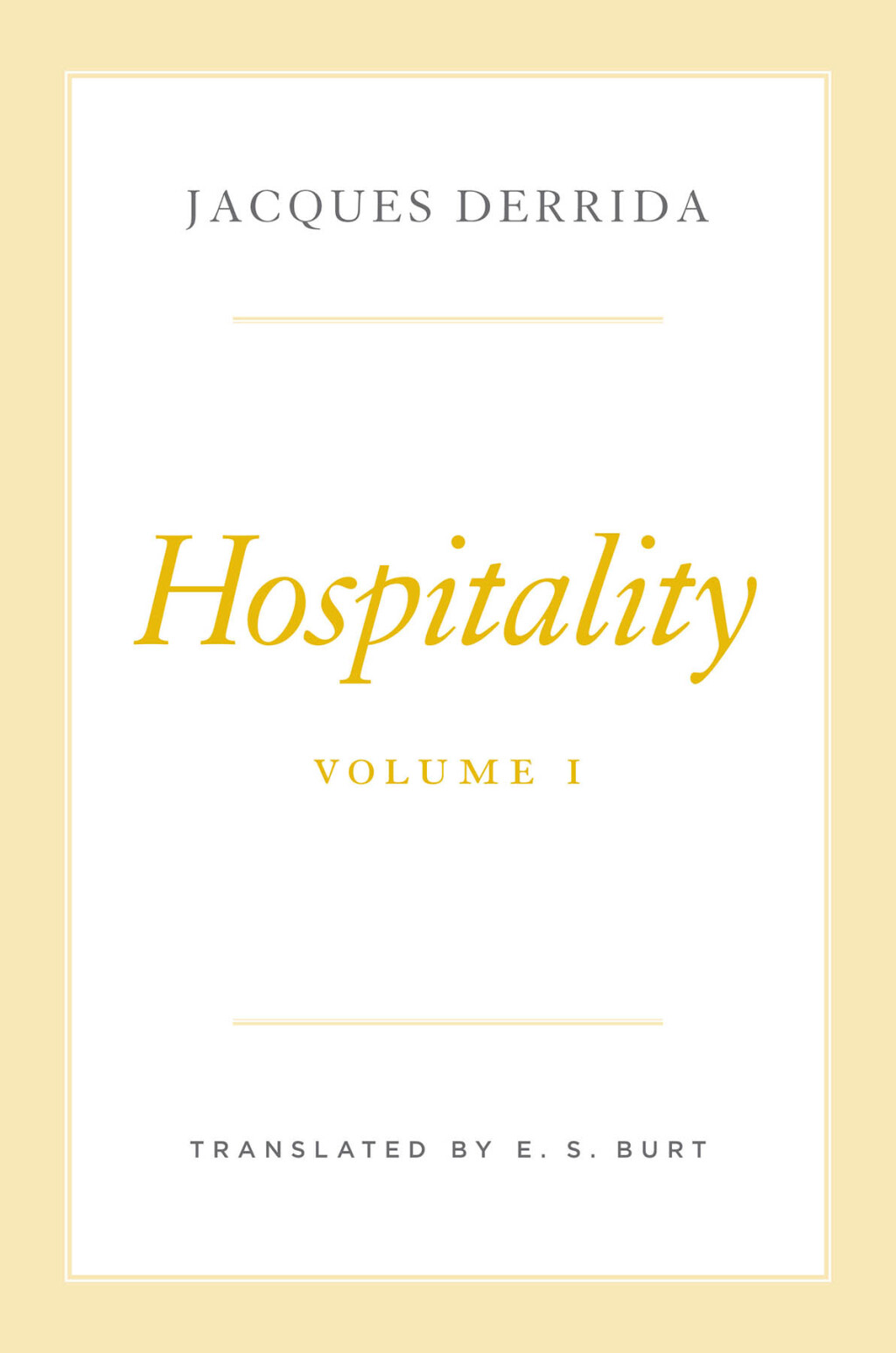 ISBN 9780226854380 product image for Hospitality  Volume I (eBook Rental) | upcitemdb.com