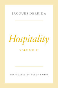 Cover image: Hospitality, Volume II 9780226831305