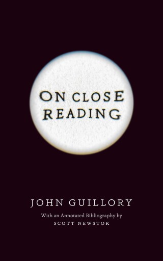 Cover image: On Close Reading 9780226837420