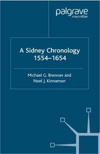 Omslagafbeelding: A Sidney Chronology 9780333964002