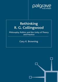 Cover image: Rethinking R.G. Collingwood 9780333998724