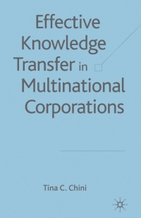 Omslagafbeelding: Effective Knowledge Transfer in Multinational Corporations 9781403942203