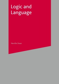 Immagine di copertina: Logic and Language 1st edition 9780333919774