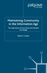 Cover image: Maintaining Community in the Information Age 9781349511082