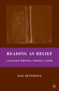 Cover image: Reading as Belief 9780230619425