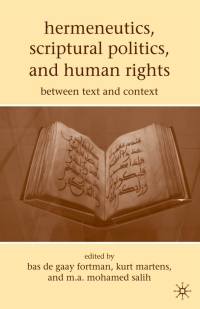 Imagen de portada: Hermeneutics, Scriptural Politics, and Human Rights 9780230622234