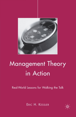 Imagen de portada: Management Theory in Action 9780230607583