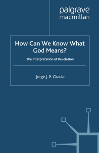 Imagen de portada: How Can We Know What God Means 9780312240257