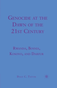 Cover image: Genocide at the Dawn of the Twenty-First Century 9780230621893