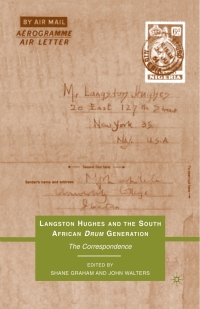 Imagen de portada: Langston Hughes and the South African Drum Generation 9780230102934