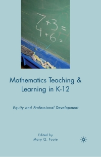 Cover image: Mathematics Teaching and Learning in K-12 9781349384136