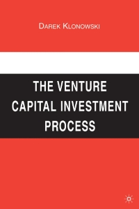 Cover image: The Venture Capital Investment Process 9780230612884
