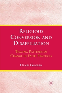 Titelbild: Religious Conversion and Disaffiliation 9780230104532
