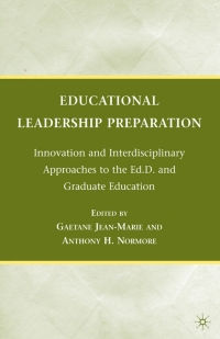 Imagen de portada: Educational Leadership Preparation 9780230623538