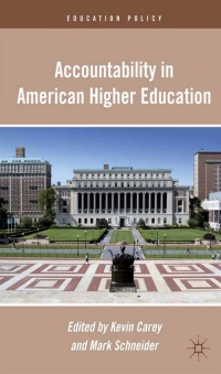 Titelbild: Accountability in American Higher Education 9780230110311