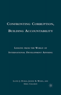 Imagen de portada: Confronting Corruption, Building Accountability 9780230100206