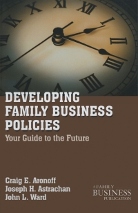 Cover image: Developing Family Business Policies 9780230111097