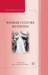 Imagen de portada: Weimar Culture Revisited 9780230109421