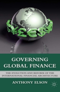 Cover image: Governing Global Finance 9780230103788