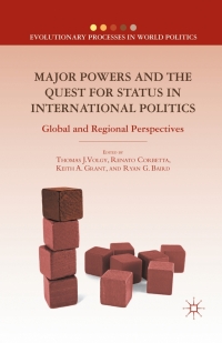 Imagen de portada: Major Powers and the Quest for Status in International Politics 9780230104648