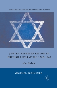 Cover image: Jewish Representation in British Literature 1780-1840 9780230102897