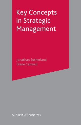 Imagen de portada: Key Concepts in Strategic Management 1st edition 9781403921352