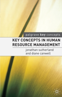 Titelbild: Key Concepts in Human Resource Management 1st edition 9781403915283