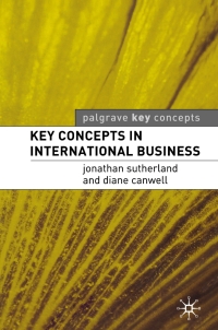 صورة الغلاف: Key Concepts in International Business 1st edition 9781403915344