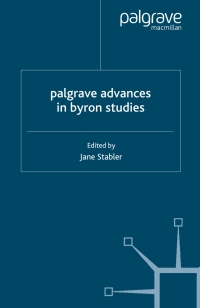 Cover image: Palgrave Advances in Byron Studies 9781403945921