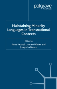 Omslagafbeelding: Maintaining Minority Languages in Transnational Contexts 9780230019195