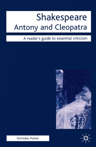 Imagen de portada: Antony and Cleopatra 1st edition 9781403990419