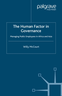 Imagen de portada: The Human Factor in Governance 9781403947659