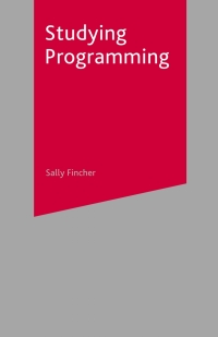 Imagen de portada: Studying Programming 1st edition 9781403946874