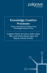 Cover image: Knowledge Creation Processes 9780230013629