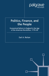 Cover image: Politics, Finance, and the People 9780230526204