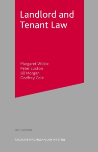 Titelbild: Landlord and Tenant Law 5th edition 9781403917546