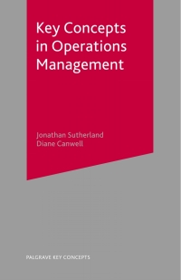 Imagen de portada: Key Concepts in Operations Management 1st edition 9781403915290