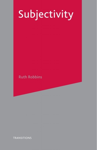 Imagen de portada: Subjectivity 1st edition 9781137612045