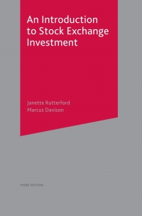 Cover image: An Introduction to Stock Exchange Investment 3rd edition 9780333778029