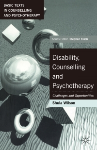 Immagine di copertina: Disability, Counselling and Psychotherapy 1st edition 9780333964965