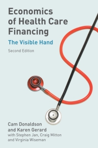 Imagen de portada: Economics of Health Care Financing 2nd edition 9780333984314
