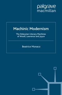 Cover image: Machinic Modernism 9780230219366
