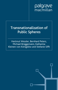 Immagine di copertina: Transnationalization of Public Spheres 9780230008373