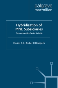 Cover image: Hybridization of MNE Subsidiaries 9780230206694