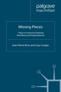 Titelbild: Missing Pieces 9780230576582