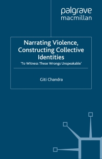 Imagen de portada: Narrating Violence, Constructing Collective Identities 9780230219625