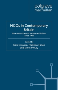 Titelbild: NGOs in Contemporary Britain 9780230221093