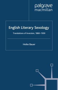 صورة الغلاف: English Literary Sexology 9780230221635